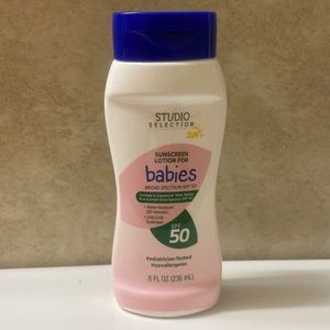 New Studio Selection Sunscreen Lotion For Babies Spf 50   8 OZ. Bottle